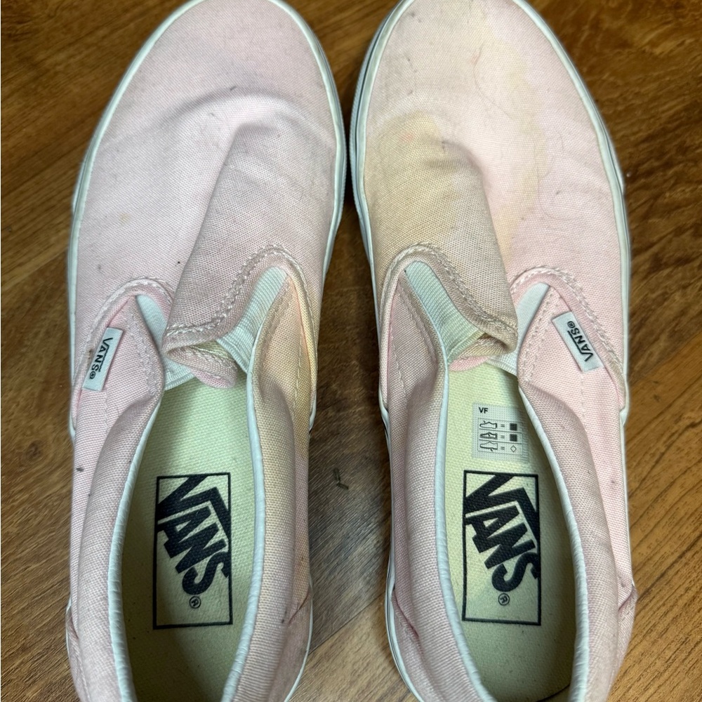 Vans Light Pink Slip-On Shoes